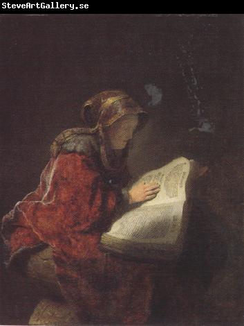 Gerrit Dou Old Woman dressed in a fur coat and hat (mk33)